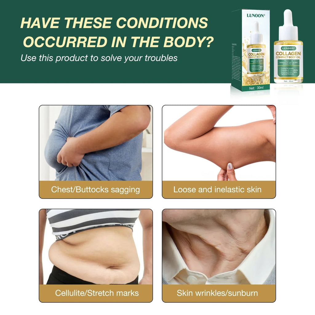 Collagen Lifting Body Oil, Beauty Women Tight Skin