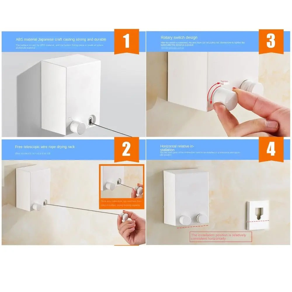 Telescopic Clothesline Clothes Drying Rope